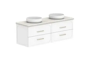 Madden 1500 Wall Hung Double Bowl, Matte White by ADP, a Vanities for sale on Style Sourcebook