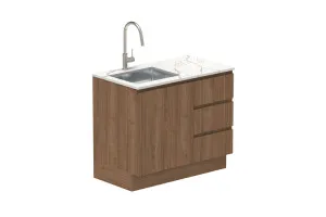 Door & Drawer 1050 Floor Cabinet - Notaio Walnut by ADP, a Laundry for sale on Style Sourcebook
