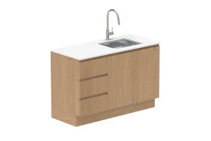 Door & Drawer 1350 Floor Cabinet - Boston Oak by ADP, a Laundry for sale on Style Sourcebook