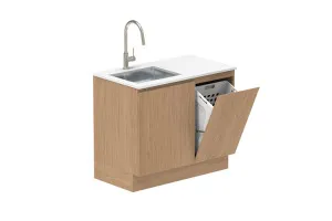 Door & Hamper 1050 Floor Cabinet  - Boston Oak by ADP, a Laundry for sale on Style Sourcebook