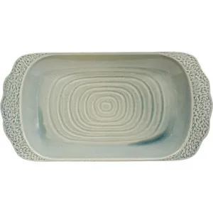 Minorca Silver Grass Ceramic Rectangle Platter 49x33.5x6cm by La Vida Trading, a Platters & Serving Boards for sale on Style Sourcebook
