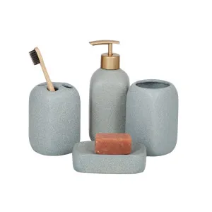 Morgan Set - 4 Piece Bathroom Accessory Set in Steel Gray by Coast to Coast, a Bathroom Accessories for sale on Style Sourcebook