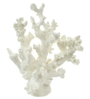 Anemone Coral Resin Sculpture - White by Coast to Coast/Hamptons Collection, a Statues & Ornaments for sale on Style Sourcebook