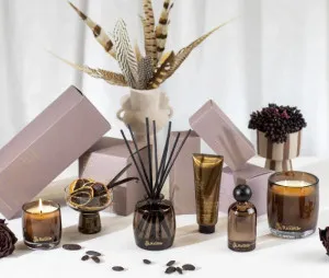 Urban Rituelle- Set/3 Spiced Tonka Cocoa Pod Scented Candle & Home Fragrance Gift Set by Urban Rituelle, a Home Fragrances for sale on Style Sourcebook