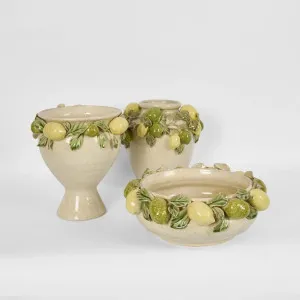 Amalfi Lemon Urn by Florabelle Living, a Vases & Jars for sale on Style Sourcebook