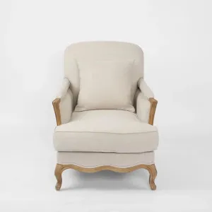 Normandy Bergere Armchair Beige ETA to be confirmed by Florabelle Living, a Sofas for sale on Style Sourcebook