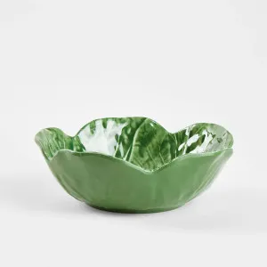 Luxe Cabbage Leaf Melamine Salad Plates Green Set of 12 by Florabelle Living, a Platters & Serving Boards for sale on Style Sourcebook