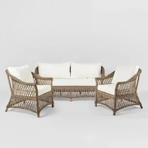 Marco Aluminium Synthetic 3 piece Lounge Set -Outdoor by Florabelle Living, a Outdoor Dining Sets for sale on Style Sourcebook