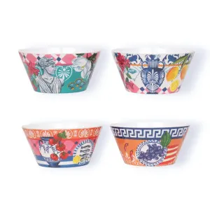 Set of 4 Melamine Mediterranean Summer Bowls by La La Land, a Plates for sale on Style Sourcebook