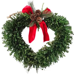 Christmas Hanging Wreath Heart Forrest by La Vida Trading, a Christmas for sale on Style Sourcebook