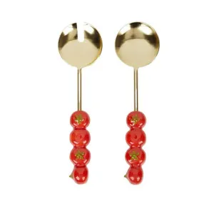 Tomato S/2 Steel Salad Server 26cm by Coast to Coast, a Salad Bowls & Servers for sale on Style Sourcebook