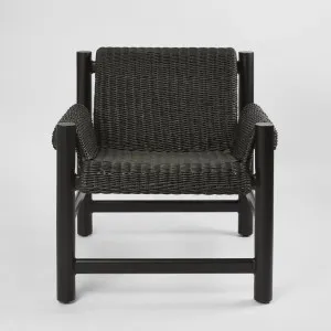 Riven Outdoor Occasional ArmChair Black by Florabelle Living, a Chairs for sale on Style Sourcebook