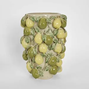 Pear Tall Vase Green & Yellow ETA 24/03/2026 by Florabelle Living, a Vases & Jars for sale on Style Sourcebook