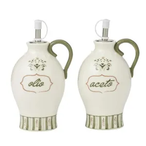 Set/2 Dolce Vita Ceramic Oil & Vinegar Dispensers 9x17cm by Coast to Coast, a Utensils & Gadgets for sale on Style Sourcebook