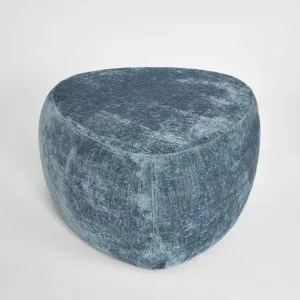 Pebble Ottoman Medium Blue ETA 11/03/2026 by Florabelle Living, a Ottomans for sale on Style Sourcebook