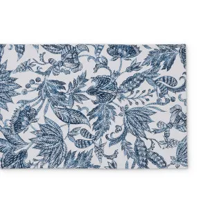 Handblock Print Samara Dark Blue Table Cotton Runner by Madras Link, a Table Cloths & Runners for sale on Style Sourcebook