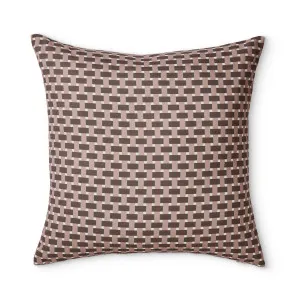 Gracie Check Coffee Cushion 50cmx50cm by Madras Link, a Cushions, Decorative Pillows for sale on Style Sourcebook
