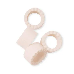 Set /4 Aries Pink Scallop Napkin Ring D5XH3CM by Madras Link, a Napkins for sale on Style Sourcebook