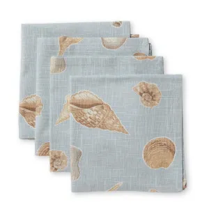 Set/4 Shelly Beach Multi Cotton Napkins by Madras Link, a Napkins for sale on Style Sourcebook