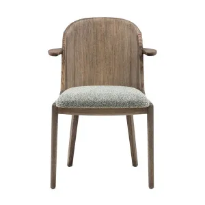 De La Espada Twenty-Five Dining Armchair - Black Oiled Ash and Moss 003 Upholstery 680BOAMOSS003 by De La Espada, a Chairs for sale on Style Sourcebook