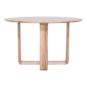 Suffolk Round Dining Table 130cm in High Feature Messmate by OZ Design, a Dining Tables for sale on Style Sourcebook