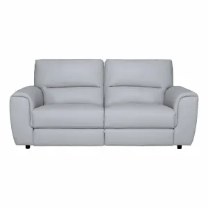 Dakota 2 Seater Recliner Sofa in Leather Pewter by OZ Design, a Sofas for sale on Style Sourcebook