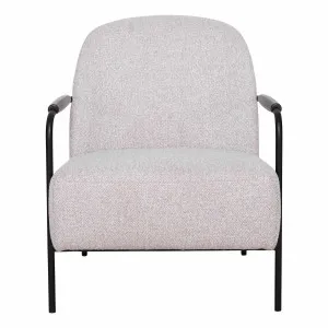 Lottie Occasional Chair in Cobble Linen / Black by OZ Design, a Chairs for sale on Style Sourcebook