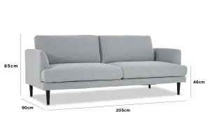 Alice 3 Seat Sofa, Havana Natural, by Lounge Lovers by Lounge Lovers, a Sofas for sale on Style Sourcebook