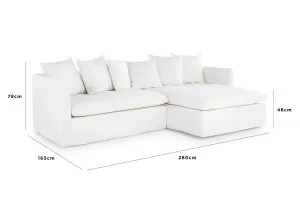 Santa Monica Right Chaise Sofa, Florence Natural, by Lounge Lovers by Lounge Lovers, a Sofas for sale on Style Sourcebook
