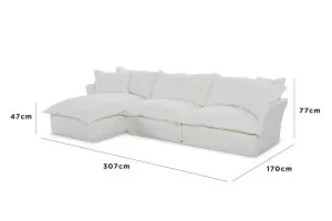 Toorak Left Chaise Sofa, Florence Clay, by Lounge Lovers by Lounge Lovers, a Sofas for sale on Style Sourcebook