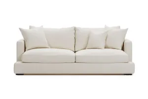 Long Beach 3 Seat Sofa, White, by Lounge Lovers by Lounge Lovers, a Sofas for sale on Style Sourcebook
