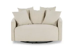 Snug Swivel Chair, Florence Stone, by Lounge Lovers by Lounge Lovers, a Chairs for sale on Style Sourcebook