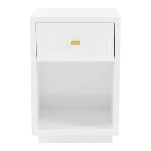 Logan Bedside Table - Petite White by CAFE Lighting & Living, a Bedside Tables for sale on Style Sourcebook