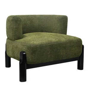 Richmond Occasional Chair - Olive Chenille by CAFE Lighting & Living, a Chairs for sale on Style Sourcebook