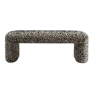 Piper Bench Ottoman - Leopard Chenille *LIMITED EDITION* by CAFE Lighting & Living, a Ottomans for sale on Style Sourcebook