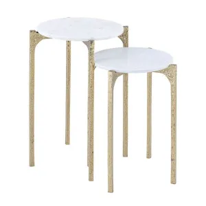 Thea Marble Nesting Side Tables by CAFE Lighting & Living, a Side Table for sale on Style Sourcebook