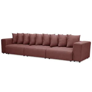Ravo Slipcover 4 Seater Modular Sofa Set in Dusty Rose by Luxo Furniture, a Sofas for sale on Style Sourcebook