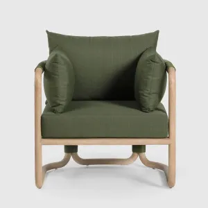 Vita Outdoor Undercover Armchair Forest Green ETA 04/04/2026 by Florabelle Living, a Outdoor Chairs for sale on Style Sourcebook