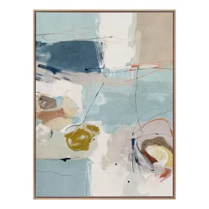 Chalk & Citrus 1 Portrait Box Framed Canvas in 78 x 103 cm by OZ Design, a Painted Canvases for sale on Style Sourcebook