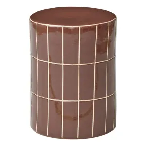 Boyd Stool 33x44cm in Chocolate by OZ Design, a Stools for sale on Style Sourcebook