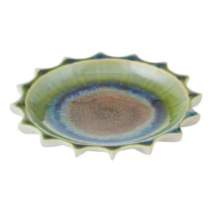 Patra Plate Small 16x2.5cm in Green by OZ Design, a Platters & Serving Boards for sale on Style Sourcebook