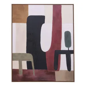 Lounging 1 Box Framed Canvas in 82 x 102cm by OZ Design, a Painted Canvases for sale on Style Sourcebook