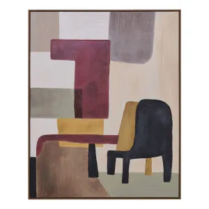 Lounging 3 Box Framed Canvas in 82 x 102cm by OZ Design, a Painted Canvases for sale on Style Sourcebook