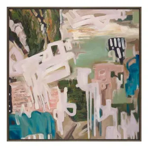 Tide & Terrain Box Framed Canvas in 83 x 83cm by OZ Design, a Painted Canvases for sale on Style Sourcebook