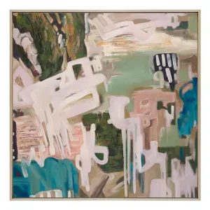 Tide & Terrain Box Framed Canvas in 102 x 102cm by OZ Design, a Painted Canvases for sale on Style Sourcebook