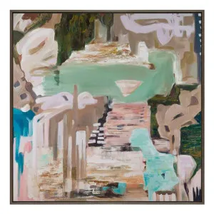 Earth & Sky Box Framed Canvas in 166 x 166cm by OZ Design, a Painted Canvases for sale on Style Sourcebook