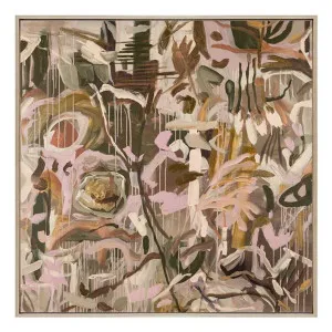 Whispering Meadow Box Framed Canvas in 142 x 142cm by OZ Design, a Painted Canvases for sale on Style Sourcebook