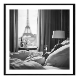 Parisian Morning Framed Print in 84 x 84cm by OZ Design, a Prints for sale on Style Sourcebook