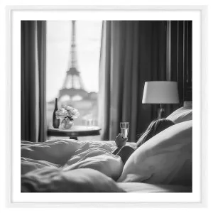 Parisian Morning Framed Print in 118 x 118cm by OZ Design, a Prints for sale on Style Sourcebook
