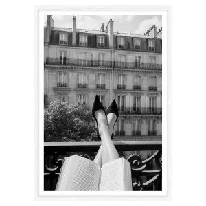 Balcony Parisian Framed Print in 103 x 143cm by OZ Design, a Prints for sale on Style Sourcebook